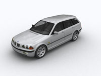BMW 3-series Touring (вид спереди) 2003 год