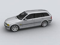 BMW 3-series Touring (вид сзади) 2003 год